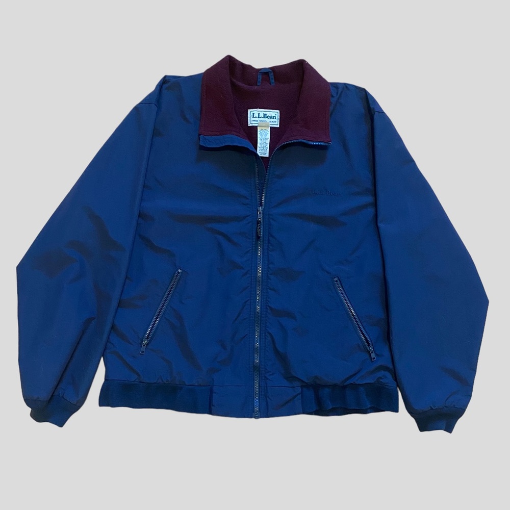 Vintage L.L. Bean Three-Seasons Windbreaker Navy Blue Jacket